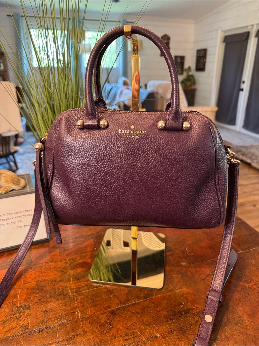 💕Kate Spade New York Charles Street "Mini Brantley" Leather Satchel